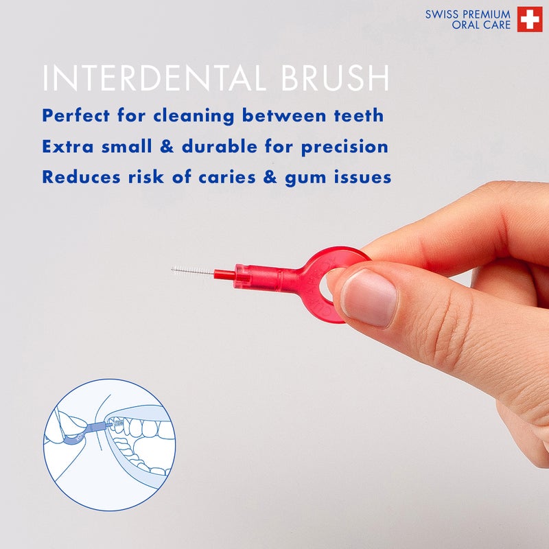 CURAPROX طقم السفر الأخضر I يتضمن فرشاة أسنان CS 5460 للسفر، معجون أسنان Be You بحجم 10 مل، فرش الأسنان بين الأسنان CPS Prime 07 و 09 I مجموعة العناية بالفم المدمجة للسفر - Image 5